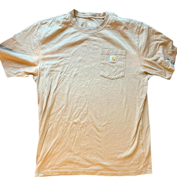 COPY - Carhartt Men's Tan Pocket T-Shirt - Picture 1 of 4